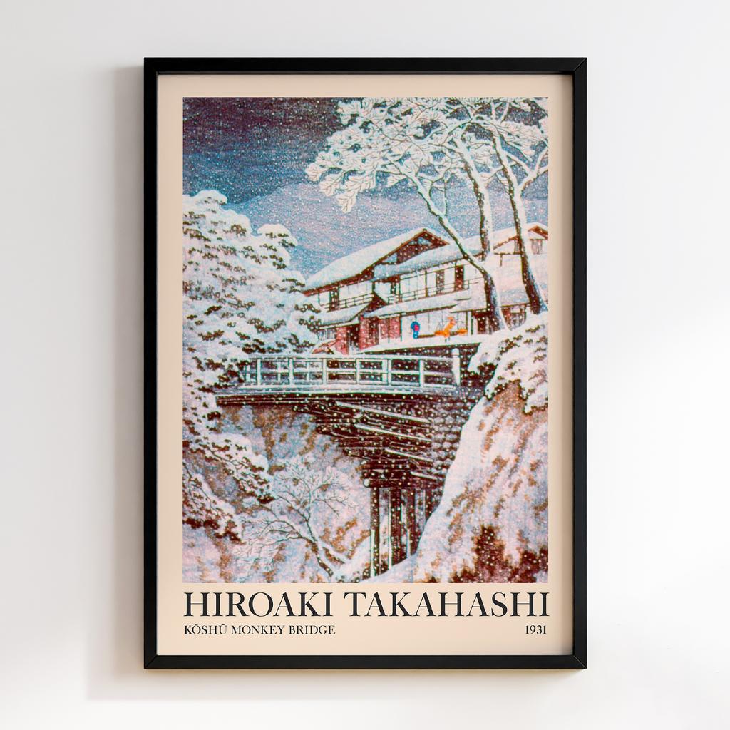 Постер Хіроакі Шьотей Такахасі Koshu Monkey Bridge (1931) #2