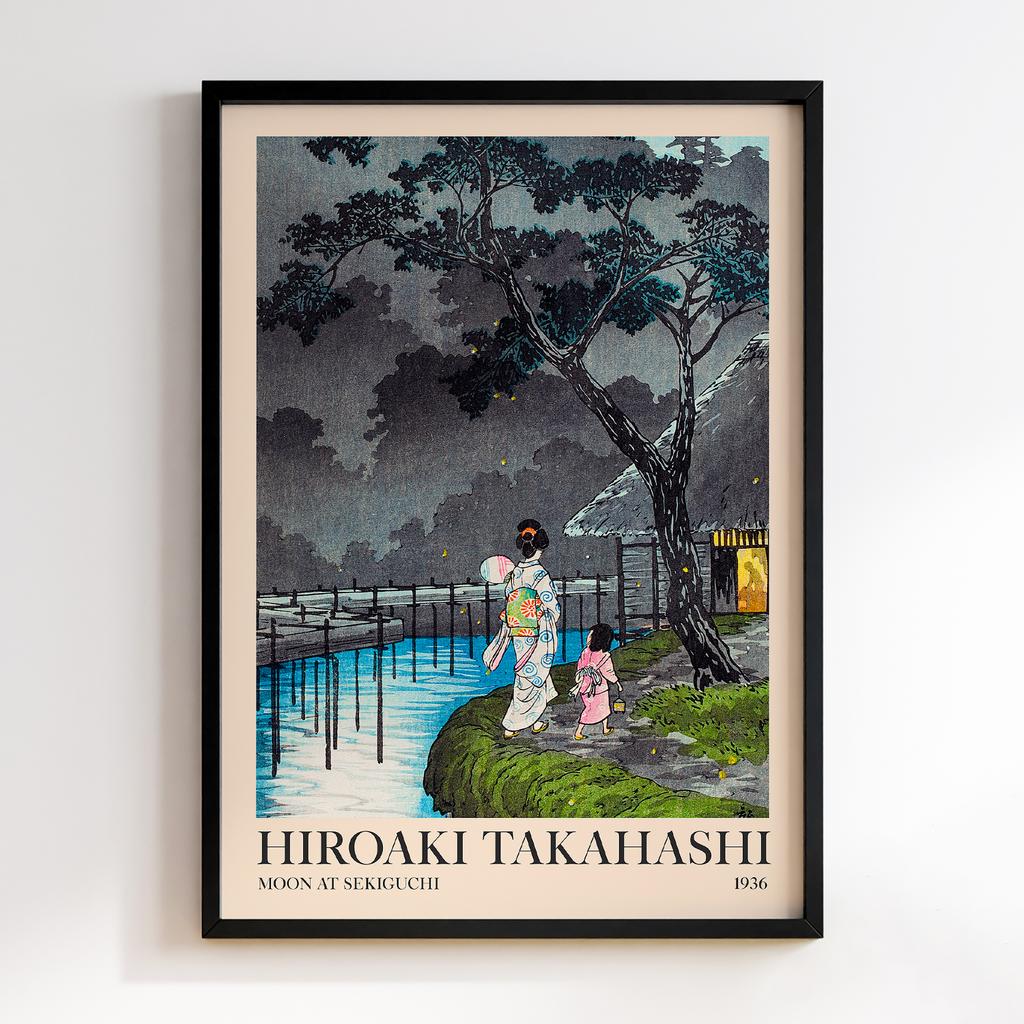Постер Хіроакі Шьотей Такахасі Moon at Sekiguchi (1936) #2