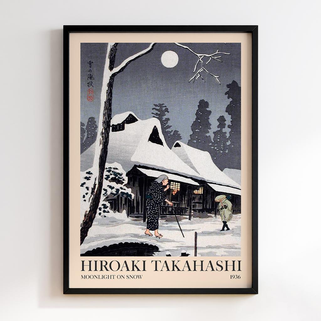 Постер Хіроакі Шьотей Такахасі Moonlight on Snow (1936) #2