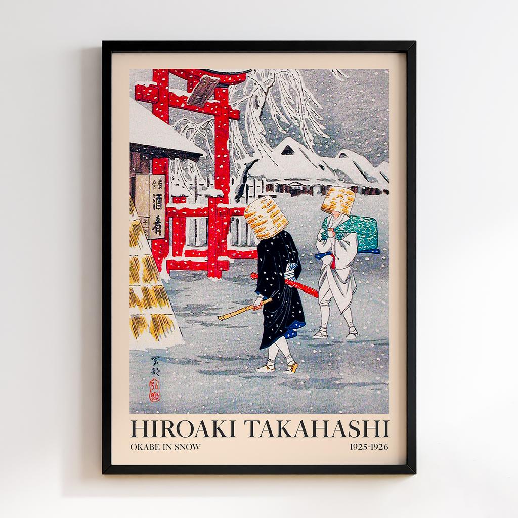 Постер Хіроакі Шьотей Такахасі Okabe in Snow (1925–1926) #2