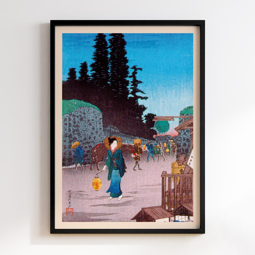 Постер Хіроакі Шьотей Такахасі Hiroaki Takahashi The Big Gate at Yotsuya (1924–1927) #1