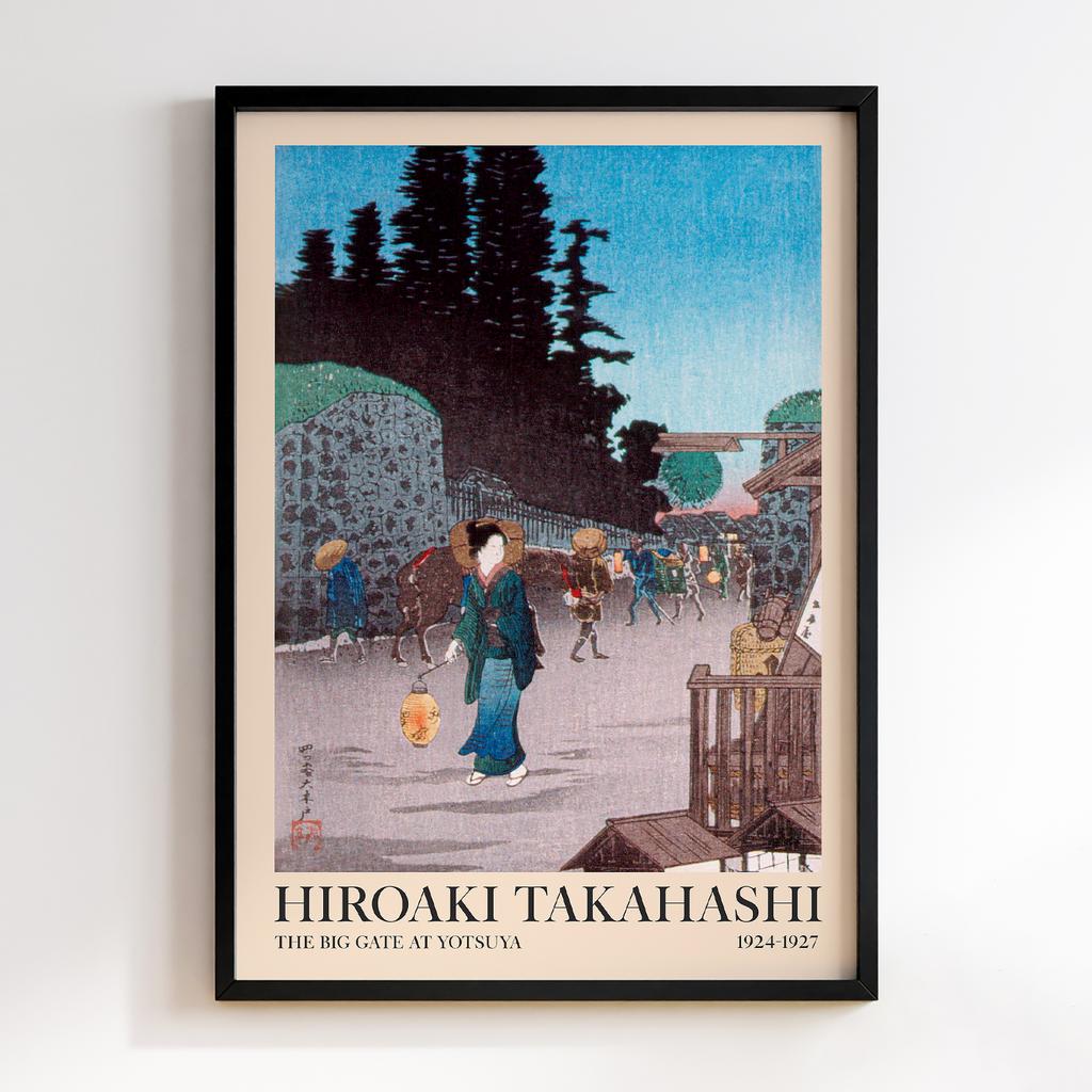 Постер Хіроакі Шьотей Такахасі Hiroaki Takahashi The Big Gate at Yotsuya (1924–1927) #2
