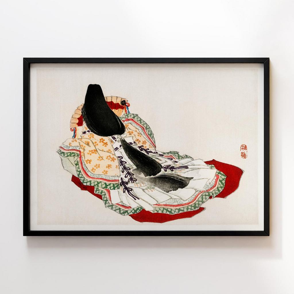 Постер Kono Bairei Gakan A Lady in a Kimono #1