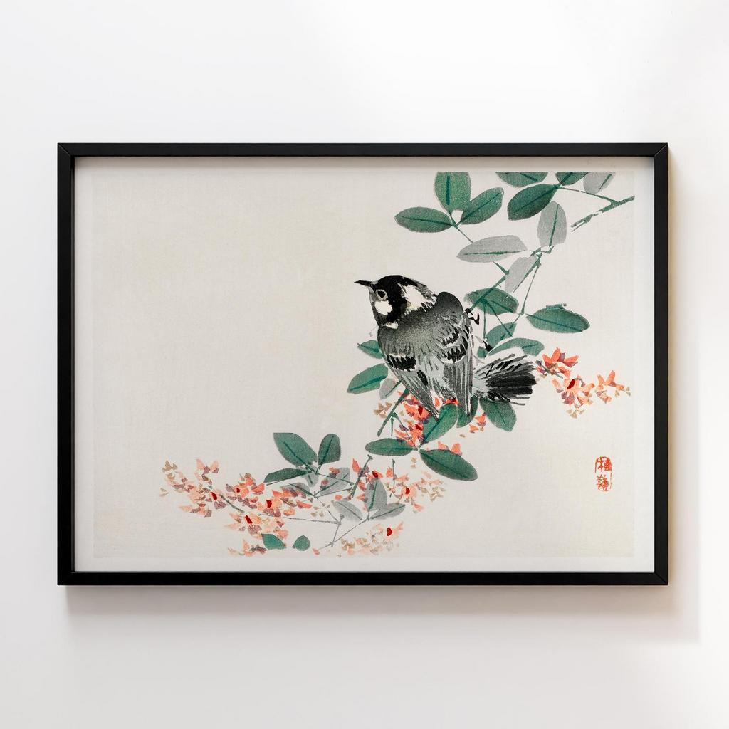 Постер Kono Bairei Gakan Black-Capped Chickadee