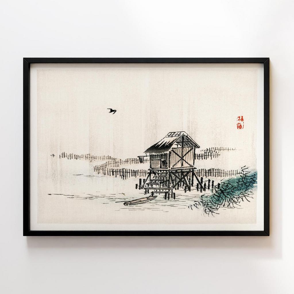 Постер Kono Bairei Cottage in the River