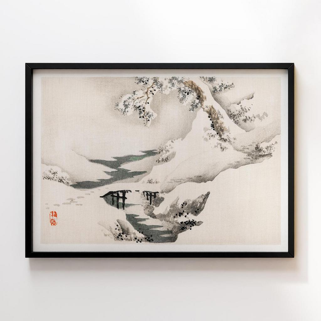 Постер Kono Bairei Snowscape