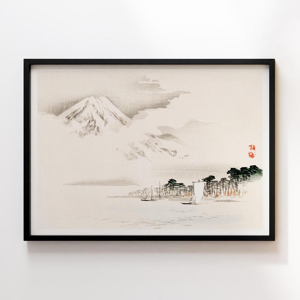 Постер Kono Bairei View of Mount Fuji