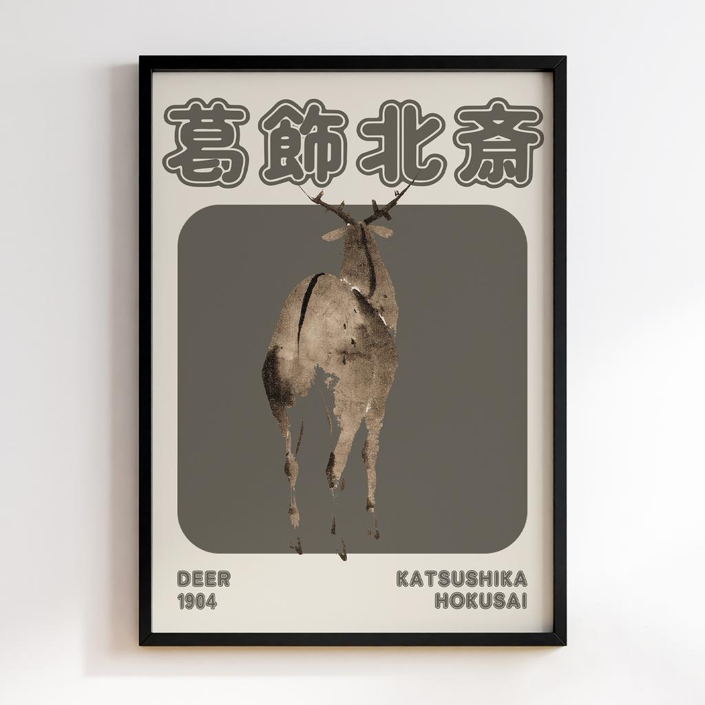 Постер Katsushika Hokusai Deer #02