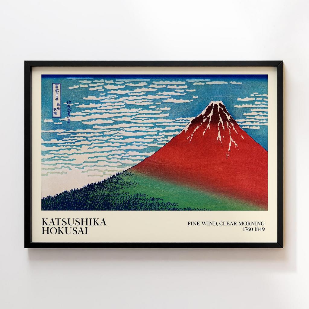 Постер Katsushika Hokusai Fine Wind, Clear Morning (1760-1849) #03