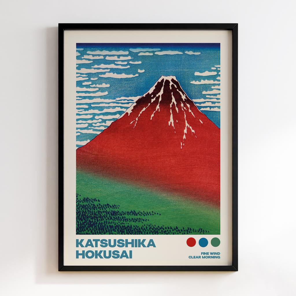 Постер Katsushika Hokusai Fine Wind, Clear Morning (1760-1849) #01