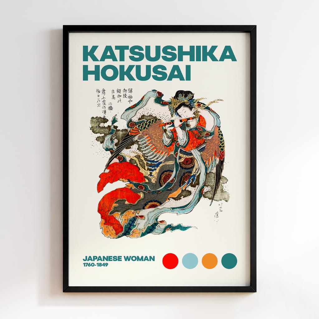 Постер Katsushika Hokusai Japanese Woman (1760-1849)