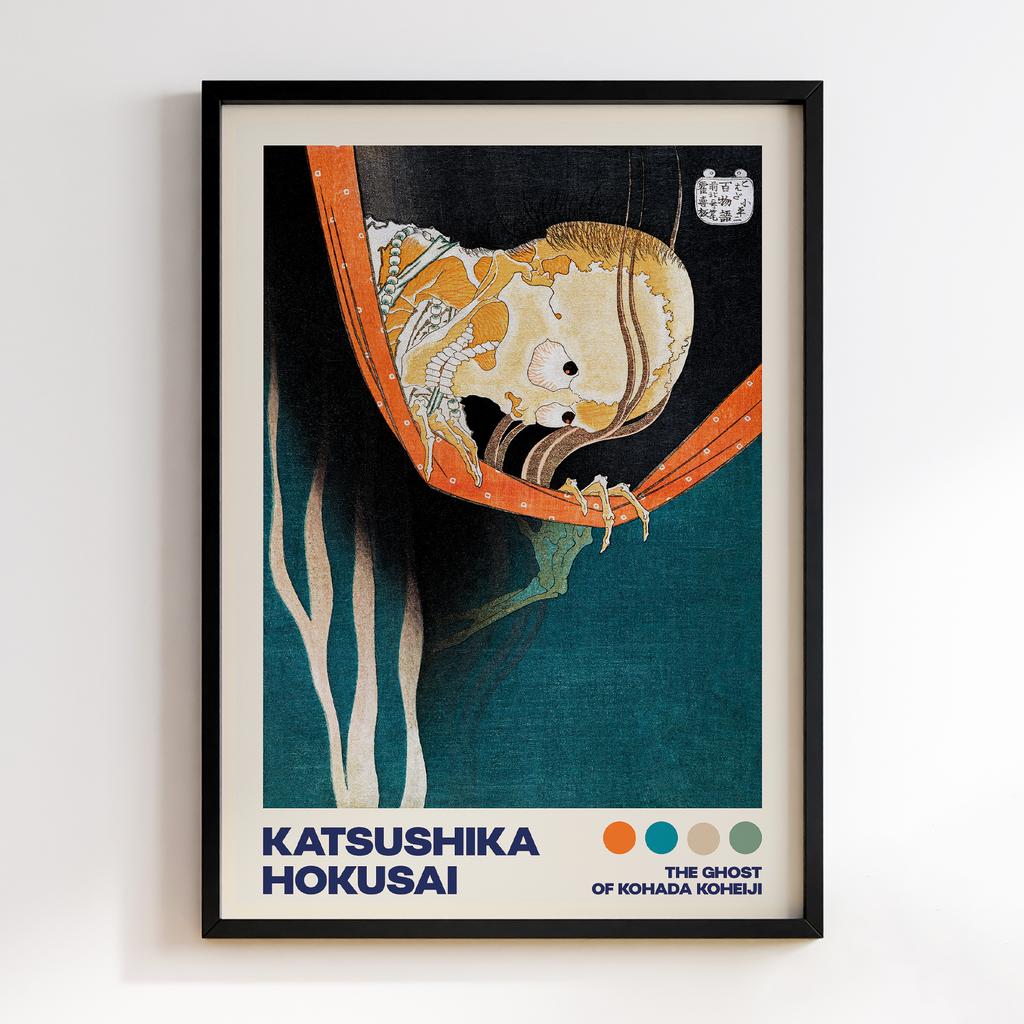 Постер Katsushika Hokusai The Ghost of Kohada Koheiji (1831-1832) #02