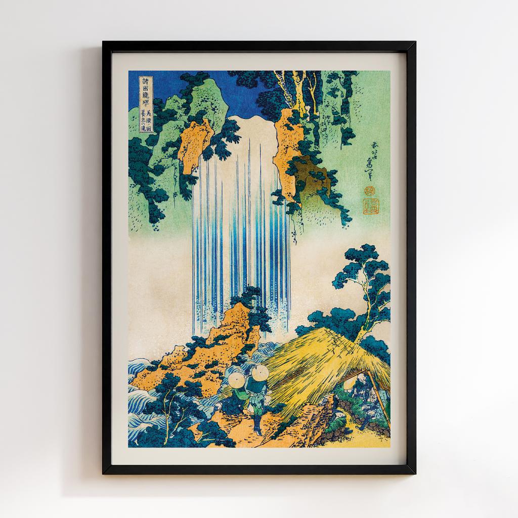 Постер Katsushika Hokusai Yoro Waterfall in Mino Province by Katsushika Hokusai (1760-1849) #02