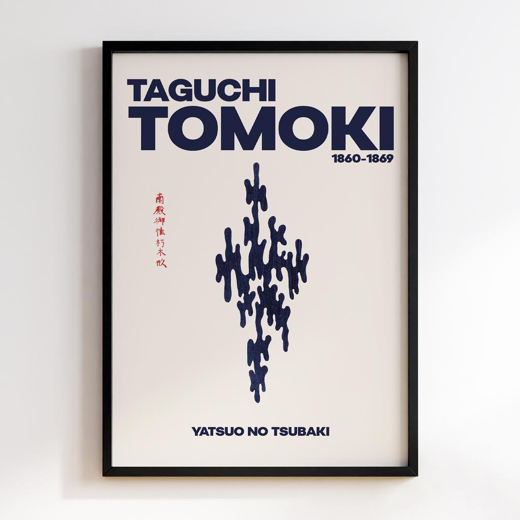 Постер Japanese Vintage Original Woodblock Print from Yatsuo no Tsubaki (1860-1869) by Taguchi Tomoki #084