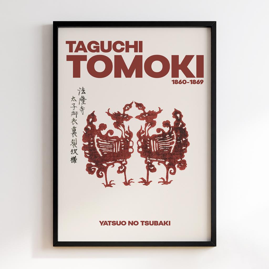 Постер Japanese Vintage Original Woodblock Print from Yatsuo no Tsubaki (1860-1869) by Taguchi Tomoki #082