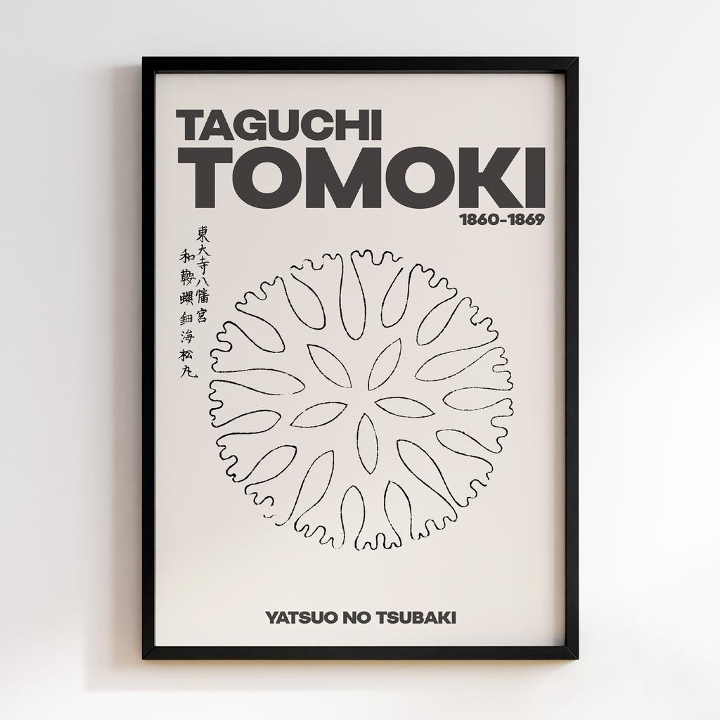 Постер Japanese Vintage Original Woodblock Print from Yatsuo no Tsubaki (1860-1869) by Taguchi Tomoki #072