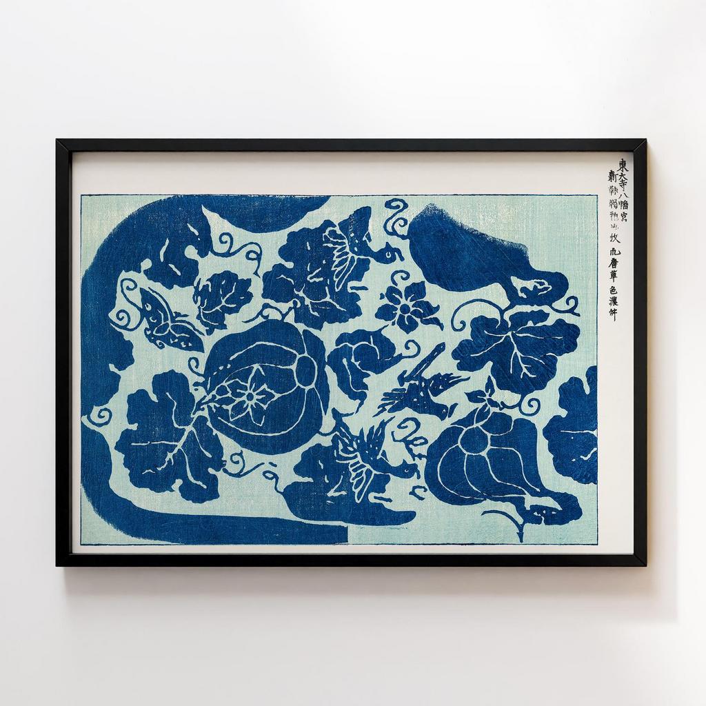 Постер Japanese Vintage Original Woodblock Print from Yatsuo no Tsubaki (1860-1869) by Taguchi Tomoki #068