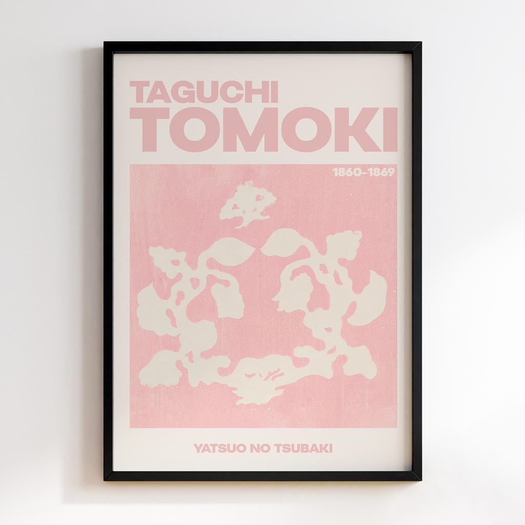 Постер Japanese Vintage Original Woodblock Print from Yatsuo no Tsubaki (1860-1869) by Taguchi Tomoki #066