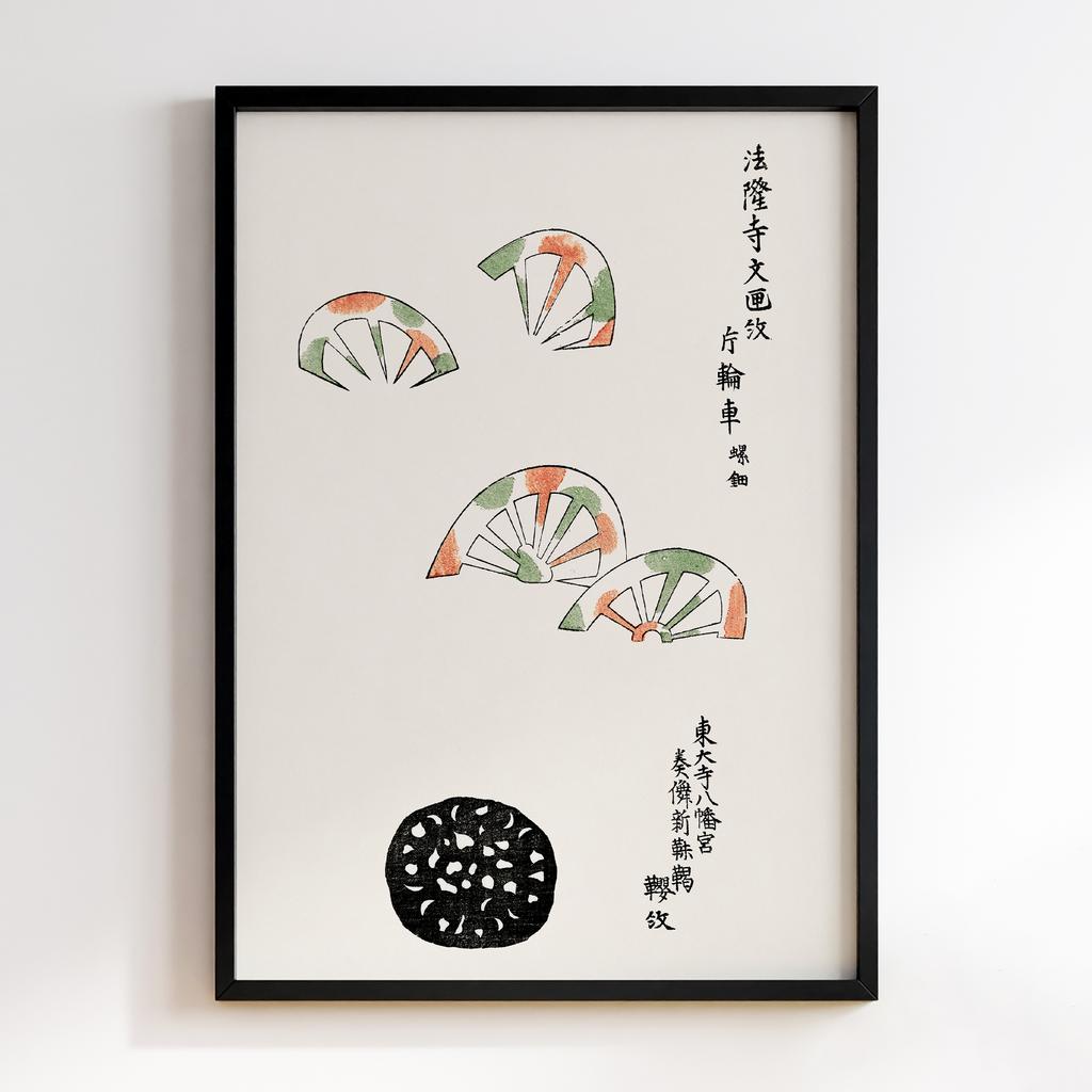 Постер Japanese Vintage Original Woodblock Print from Yatsuo no Tsubaki (1860-1869) by Taguchi Tomoki #040