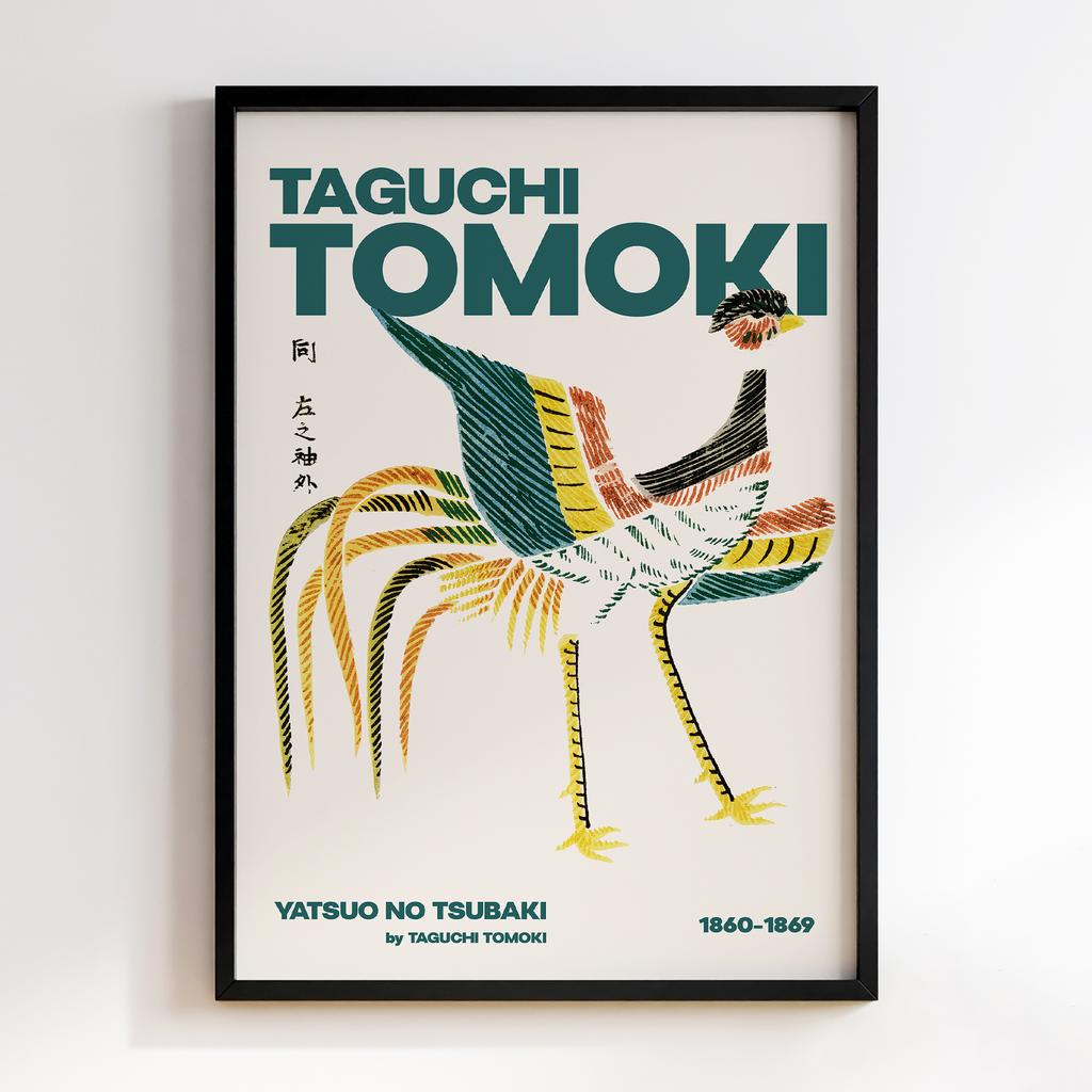 Постер Japanese Vintage Original Woodblock Print from Yatsuo no Tsubaki (1860-1869) by Taguchi Tomoki #031