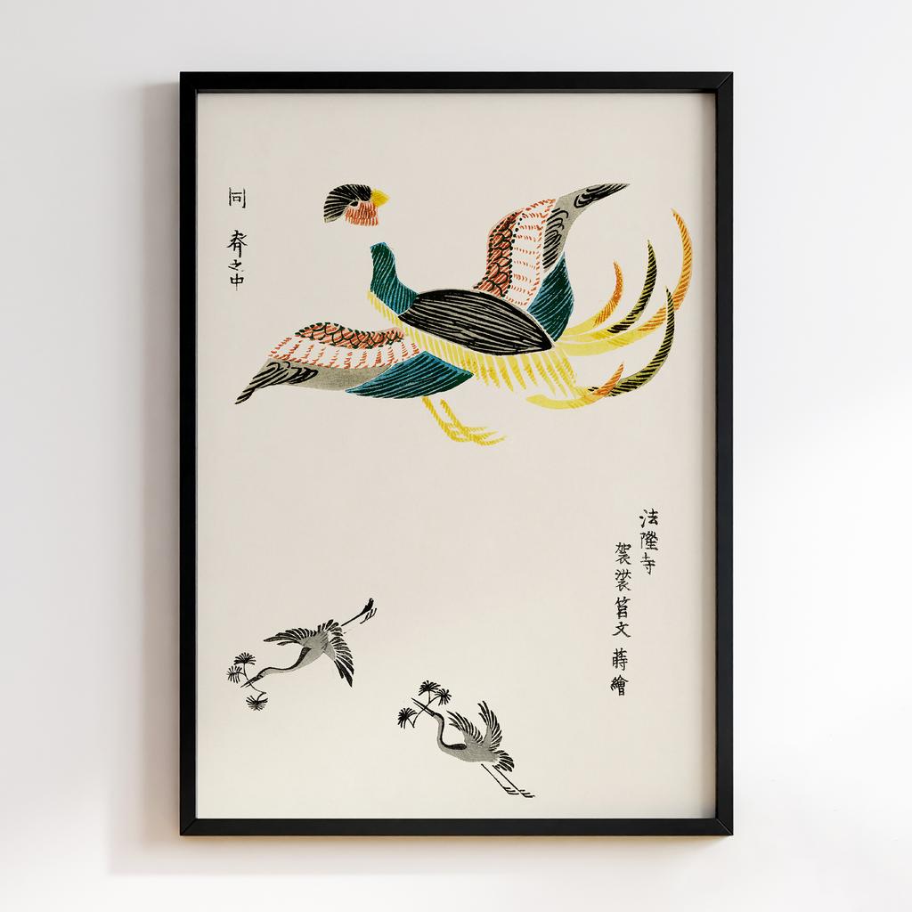 Постер Japanese Vintage Original Woodblock Print from Yatsuo no Tsubaki (1860-1869) by Taguchi Tomoki #029