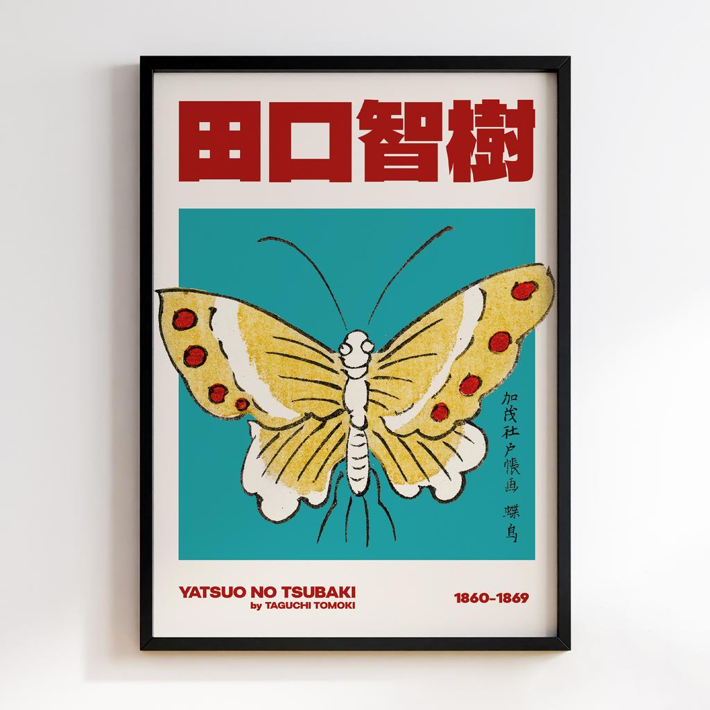 Постер Japanese Vintage Original Woodblock Print from Yatsuo no Tsubaki (1860-1869) by Taguchi Tomoki #016