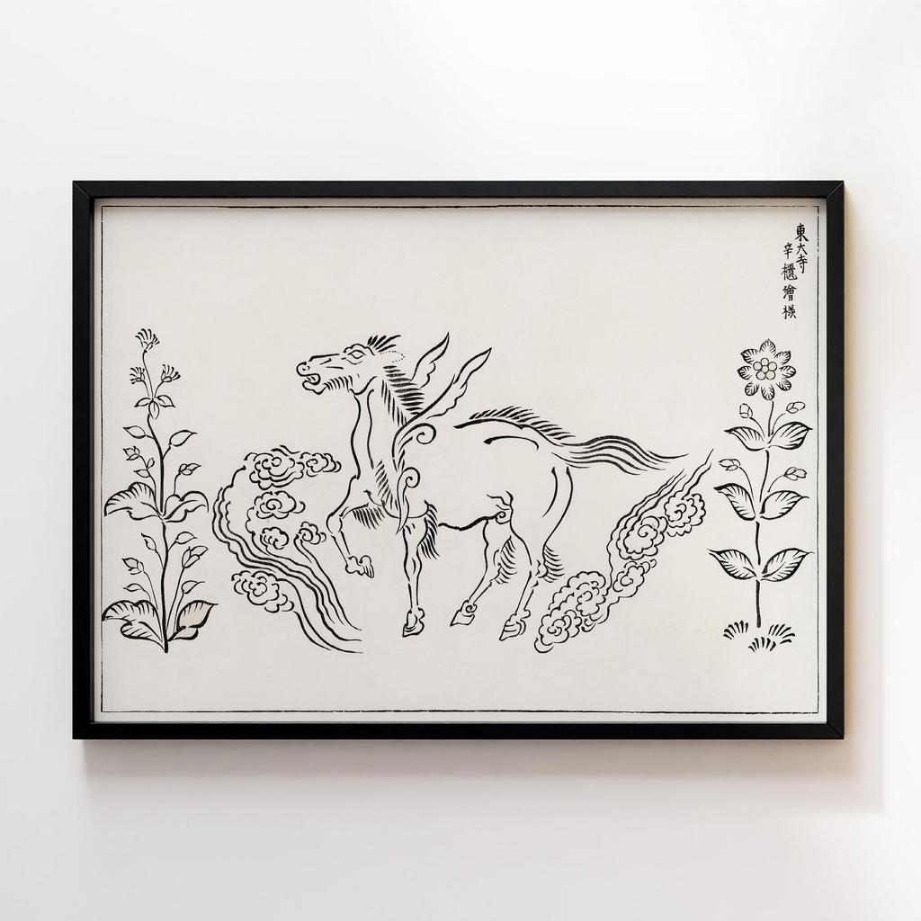 Постер Japanese Vintage Original Woodblock Print from Yatsuo no Tsubaki (1860-1869) by Taguchi Tomoki #012