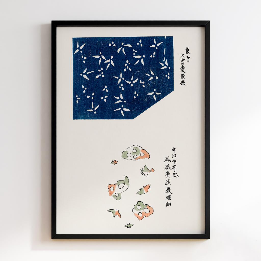 Постер Japanese Vintage Original Woodblock Print from Yatsuo no Tsubaki (1860-1869) by Taguchi Tomoki #007