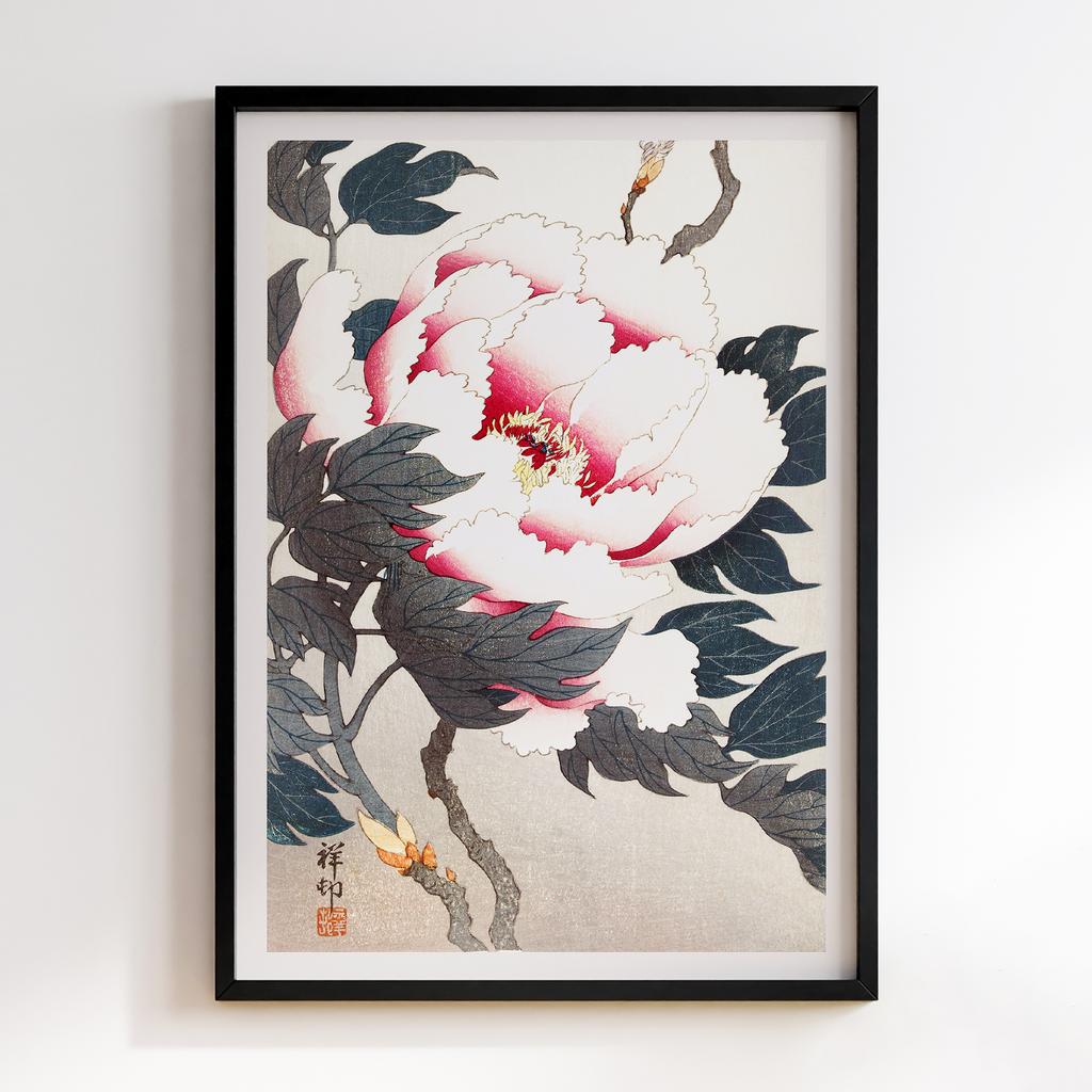 Постер Peony with butterfly (1925 - 1936) by Ohara Koson (1877-1945)