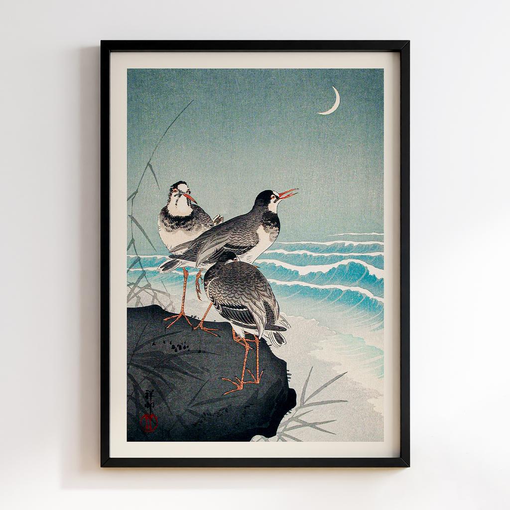 Постер Snipes at the Shore (1926) by Ohara Koson