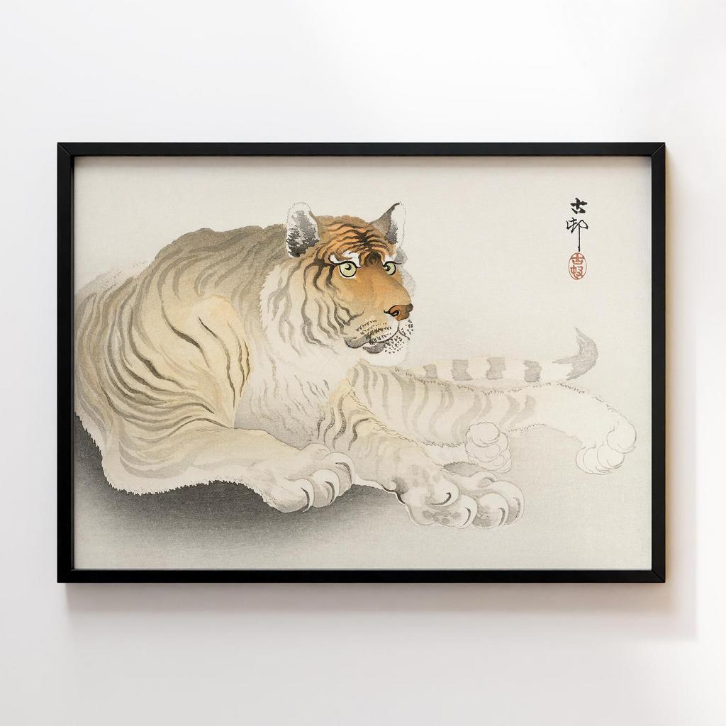 Постер Tiger (1900 - 1930) by Ohara Koson (1877-1945)