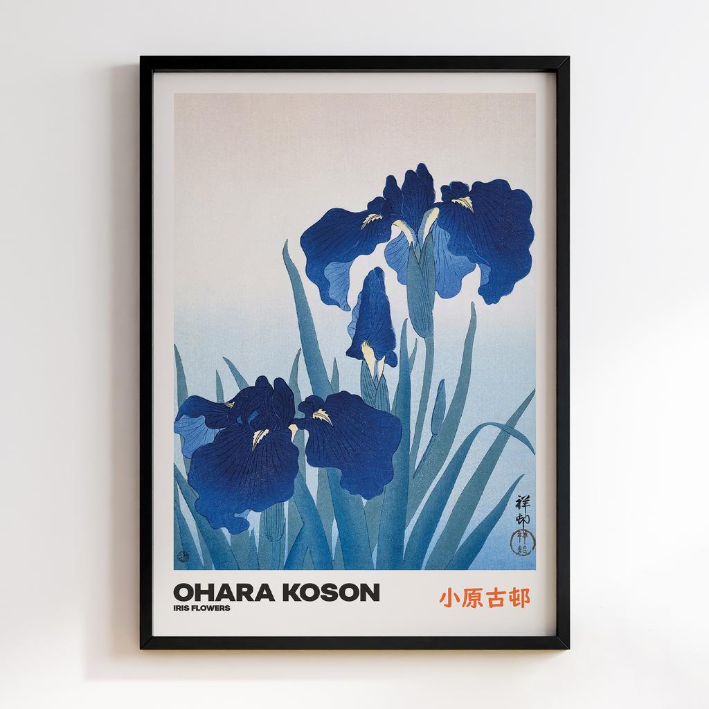 Постер IRIS FLOWERS by Ohara Koson