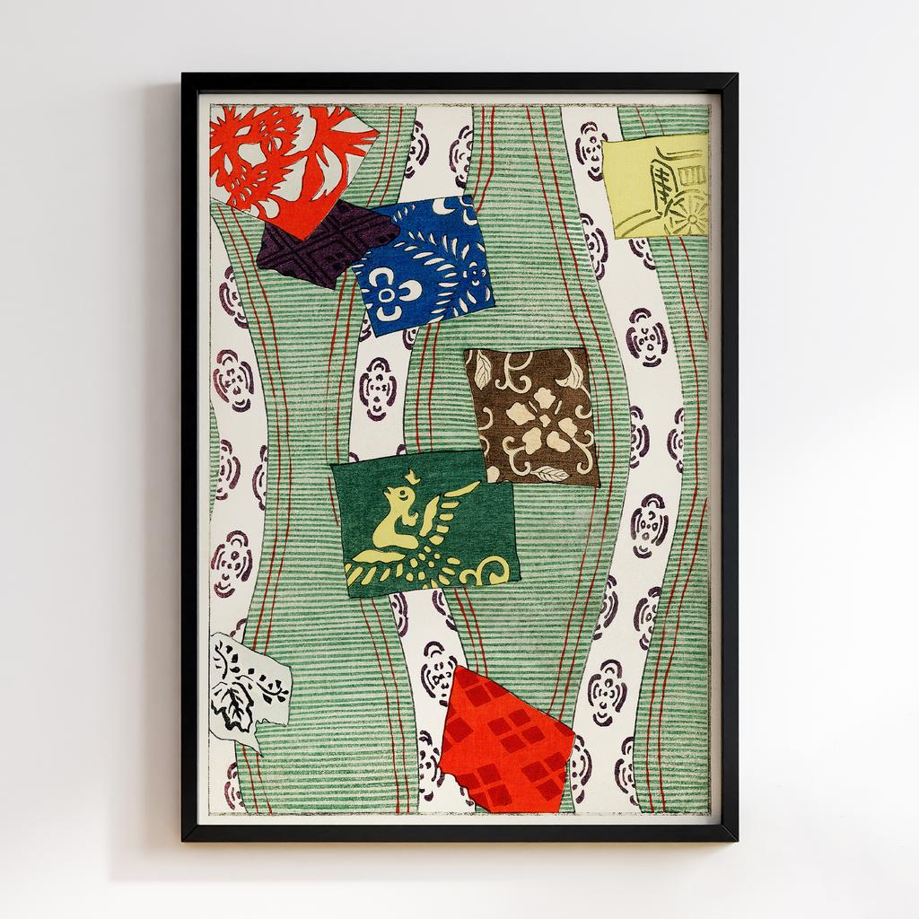 Постер Illustration of Japanese motifs by Watanabe Seitei