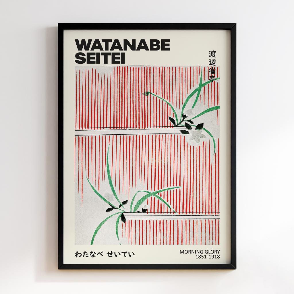 Постер Morning glory illustration by Watanabe Seitei