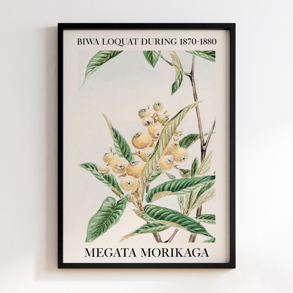 Постер Biwa loquat during 1870–1880 by Megata Morikaga #02