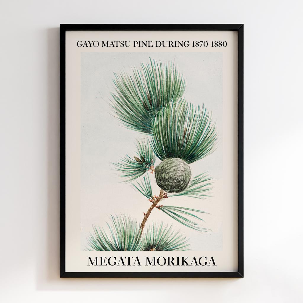 Постер Gayo matsu pine during 1870–1880 by Megata Morikaga #02