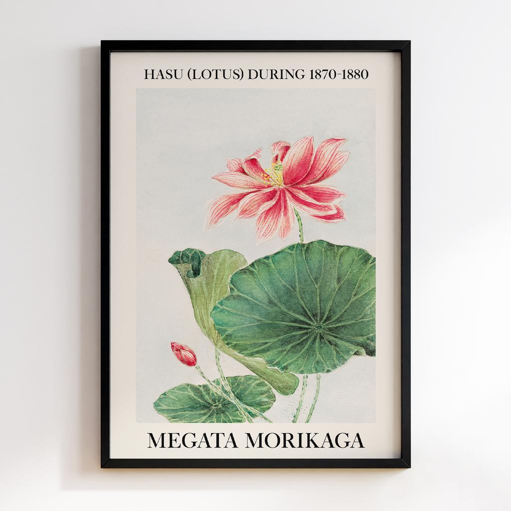 Постер Hasu (lotus) during 1870–1880 by Megata Morikaga #02