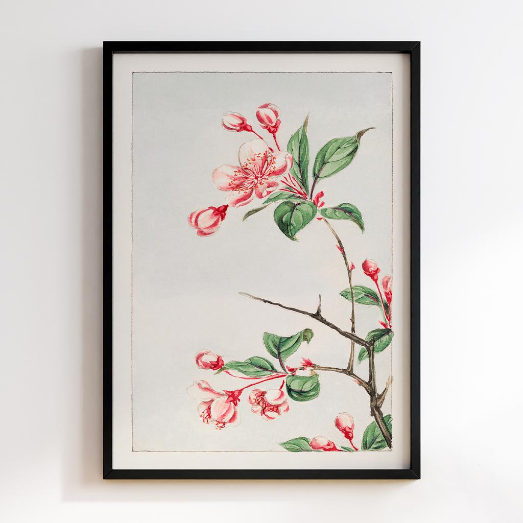 Постер Kaido pyrus spectabalis during 1870–1880 by Megata Morikaga #01