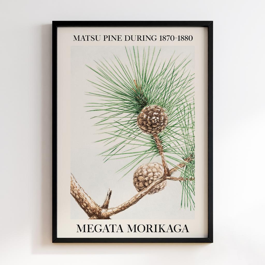 Постер Matsu pine during 1870–1880 by Megata Morikaga #02
