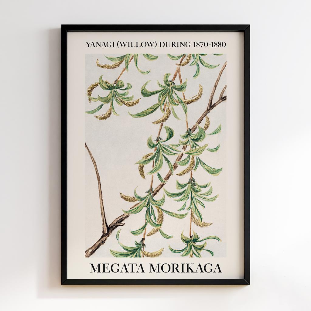Постер Yanagi (willow) during 1870–1880 by Megata Morikaga #01