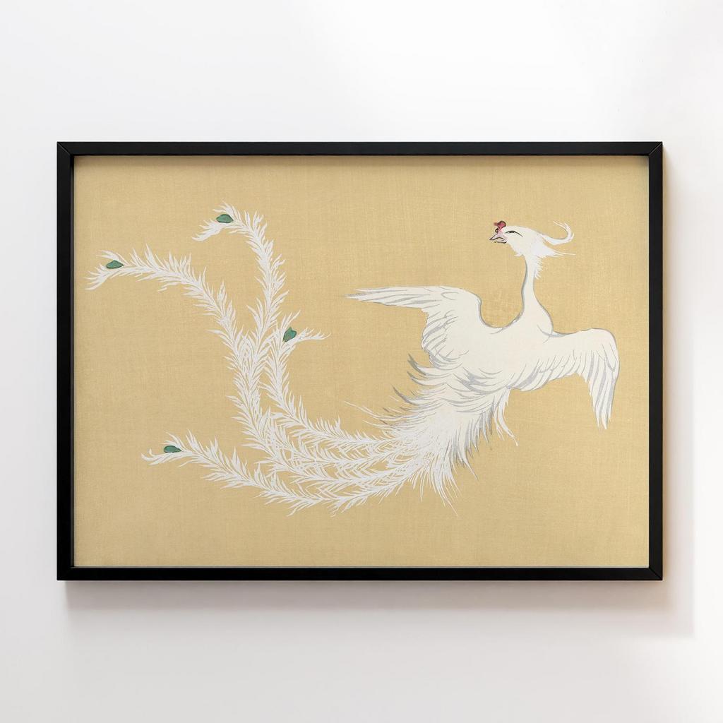 Постер Bird from Momoyogusa–Flowers of a Hundred Generations (1909) by Kamisaka Sekka #1