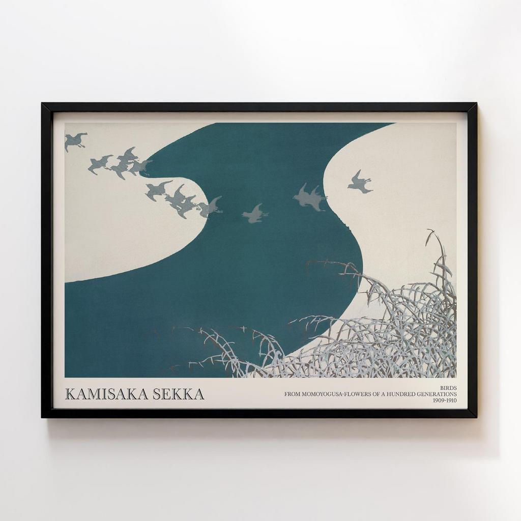 Постер Birds from Momoyogusa–Flowers of a Hundred Generations (ca. 1909–1910) by Kamisaka Sekka #2