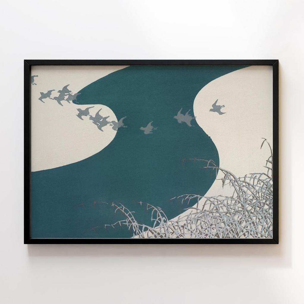 Постер Birds from Momoyogusa–Flowers of a Hundred Generations (ca. 1909–1910) by Kamisaka Sekka #1