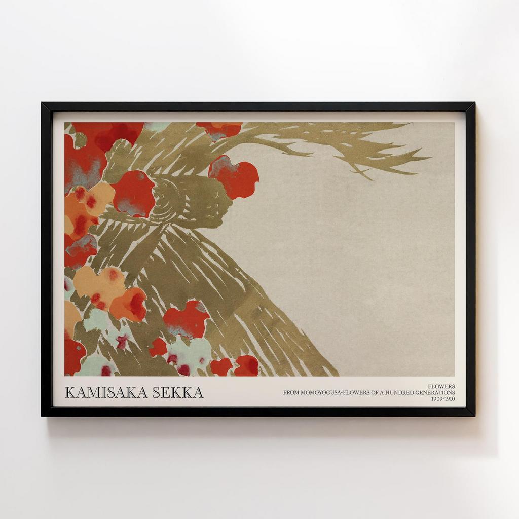 Постер Flowers from Momoyogusa–Flowers of a Hundred Generations (ca. 1909–1910) by Kamisaka Sekka #4