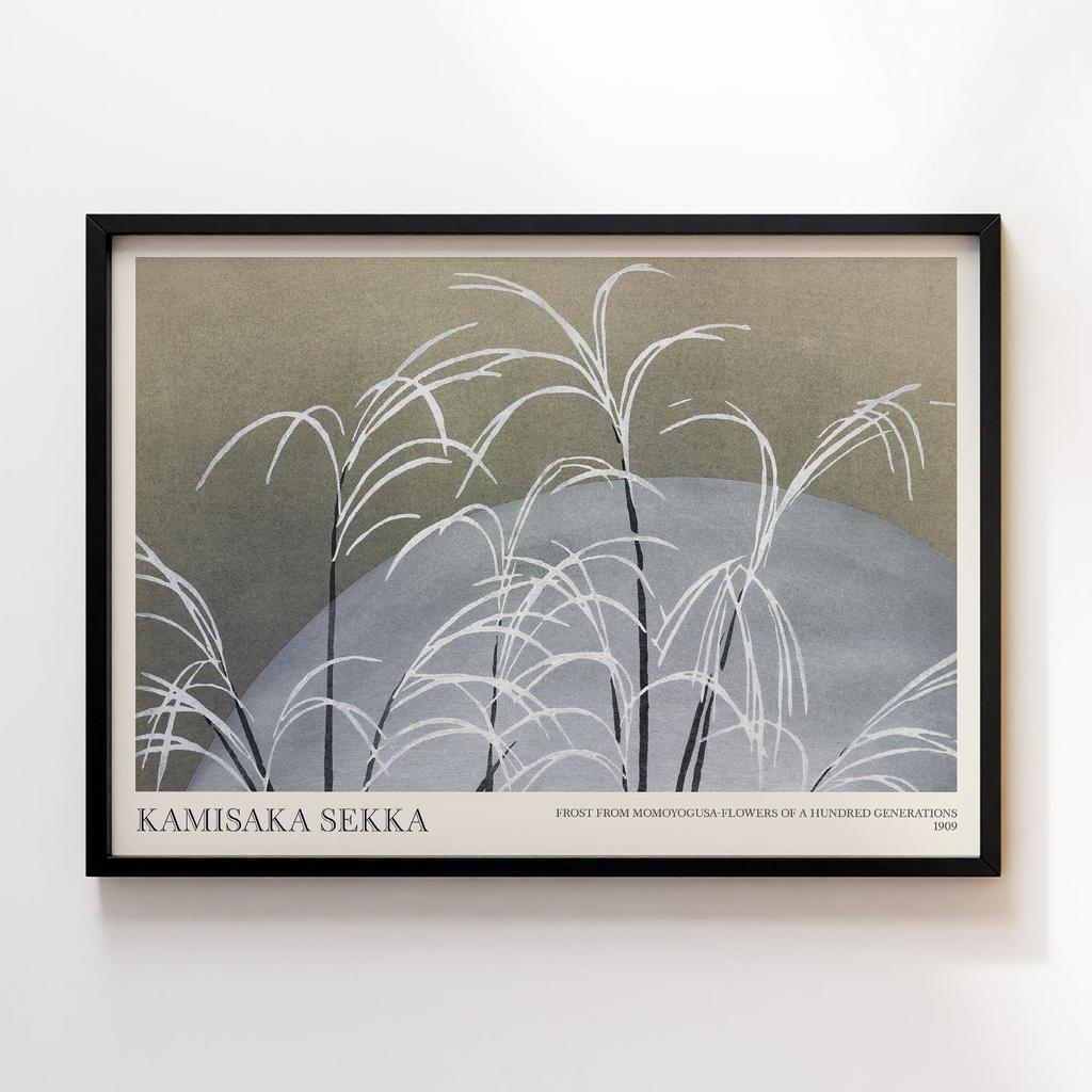 Постер Frost from Momoyogusa–Flowers of a Hundred Generations (1909) by Kamisaka Sekka #2