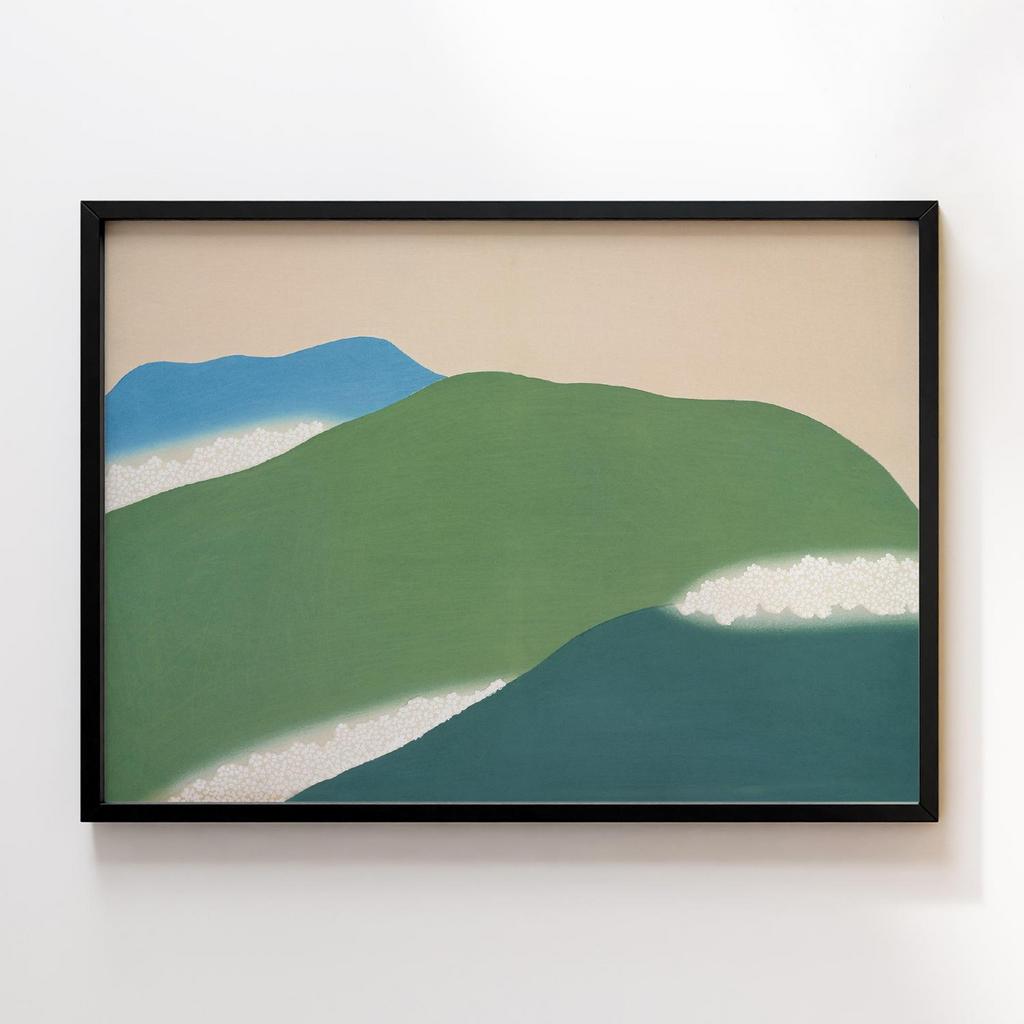 Постер Green mountains from Momoyogusa–Flowers of a Hundred Generations (1909) by Kamisaka Sekka #1