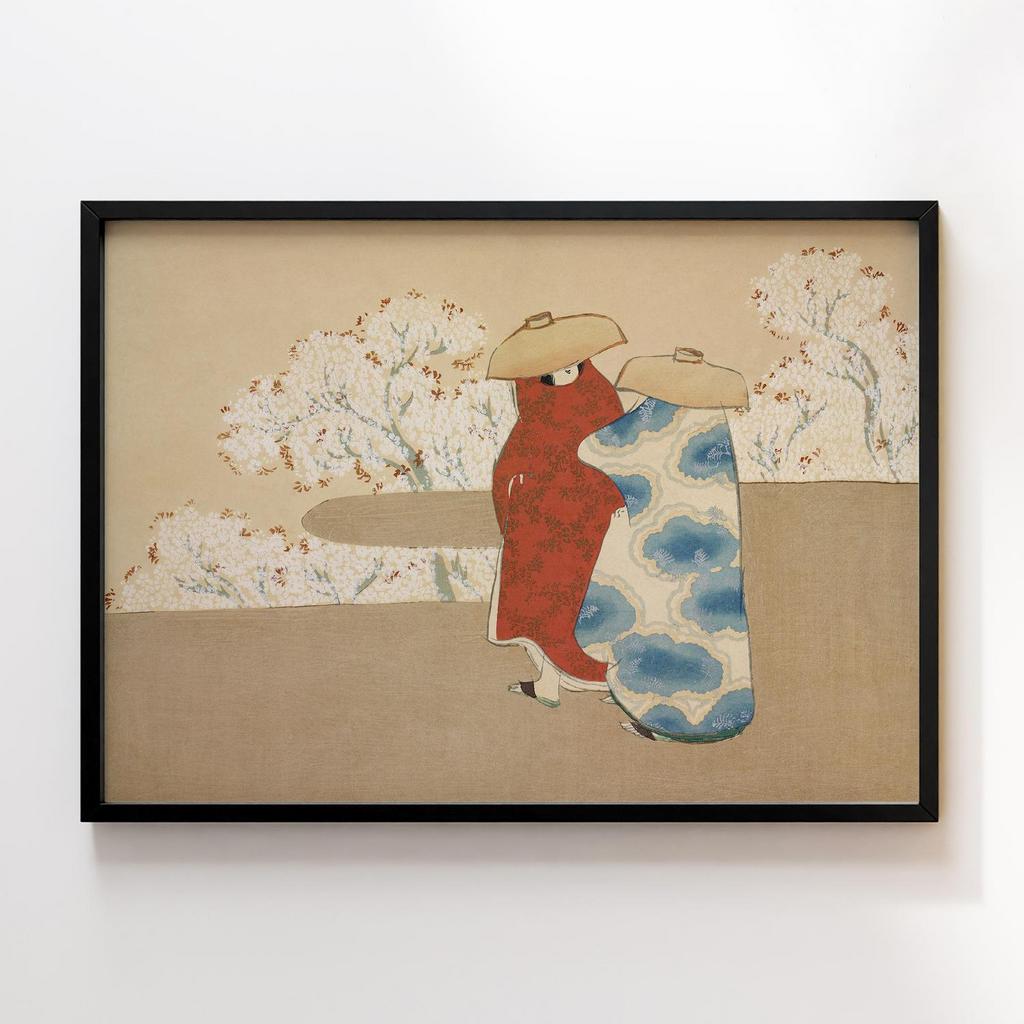 Постер Hanami season from Momoyogusa–Flowers of a Hundred Generations (ca. 1909–1910) by Kamisaka Sekka #3