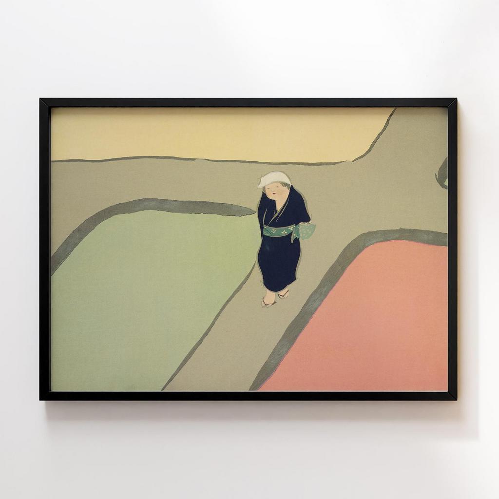 Постер Path through the fields from Momoyogusa–Flowers of a Hundred Generations (1909) by Kamisaka Sekka #1