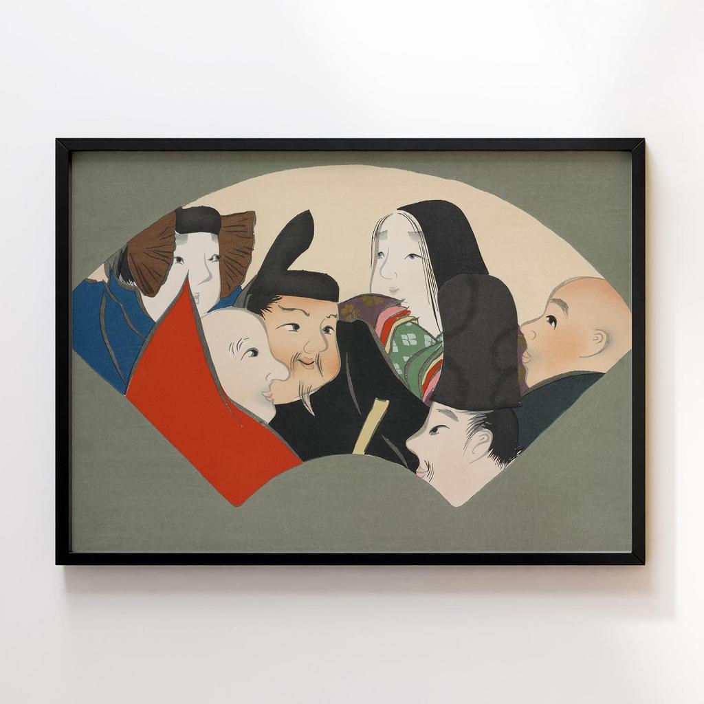 Постер Rokkasen from Momoyogusa–Flowers of a Hundred Generations (1909) by Kamisaka Sekka #2