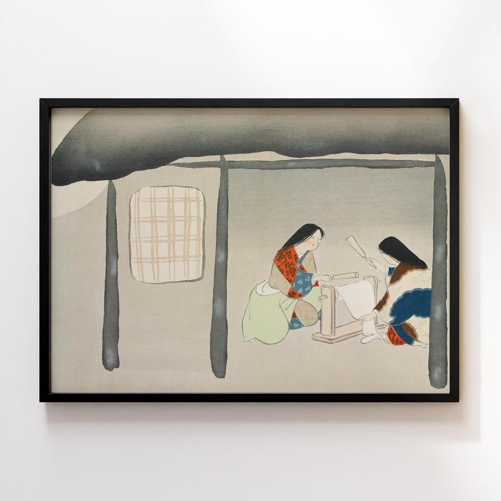 Постер Kinuta from Momoyogusa–Flowers of a Hundred Generations (1909) by Kamisaka Sekka #2